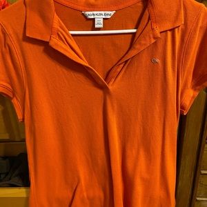 Calvin Klein Orange Polo